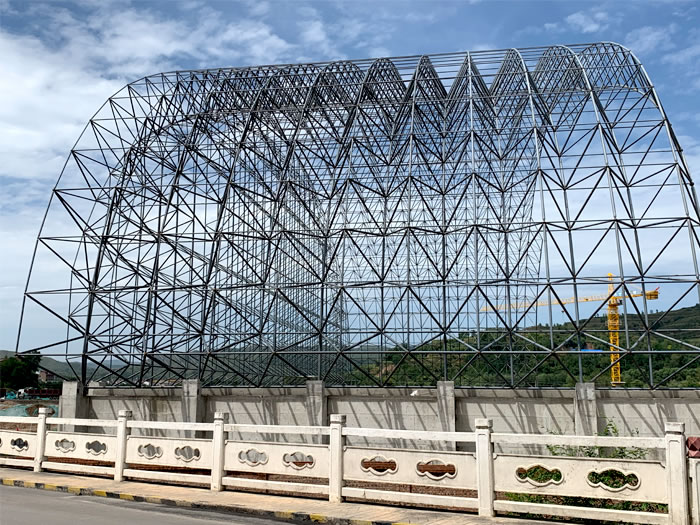 讷河山寨矿储煤棚网架